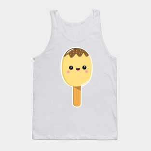 Cute yellow lollipop, kawaii ice lolly, ice cream, summer foods, Tank Top